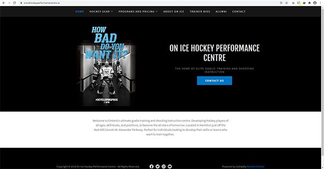 On Ice Hockey Performance Centre